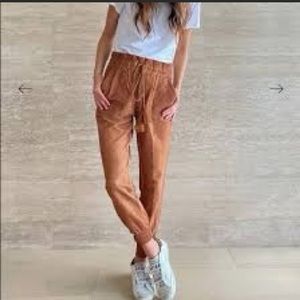 Something Navy paper bag sweatpants